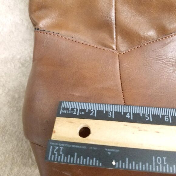 Style & Co. Womens Rainne Size 9 Tan Low Wedge Knee High Riding Boots - Picture 11 of 12